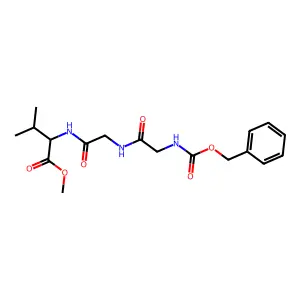 methyl N-[(benzyloxy)carbonyl]glycylglycylvalinate structure