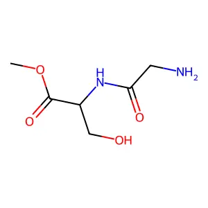 Methyl glycyl-L-serinate structure