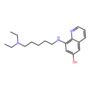 8-[5-(Diethylamino)pentylamino]quinolin-6-ol structure
