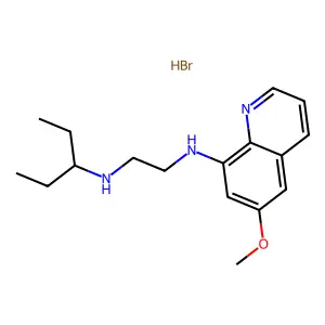 8-(2-(3-Pentylamino)ethylamino)-6-methoxyquinoline dihydrobromide structure