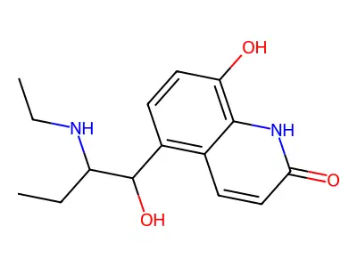 5-[2-(Ethylamino)-1-hydroxybutyl]-8-hydroxyquinolin-2(1h)-one structure