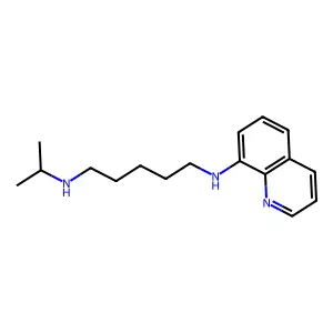 N(1)-Isopropyl-N(5)-(8-quinolinyl)-1,5-pentanediamine structure