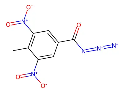 4-Methyl-3,5-dinitrobenzoyl azide structure