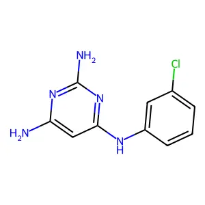 4-N-(3-chlorophenyl)pyrimidine-2,4,6-triamine structure