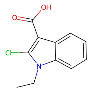 2-氯-1-乙基-1H-吲哚-3-甲酸 structure