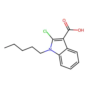 2-氯-1-戊基-1H-吲哚-3-甲酸 structure