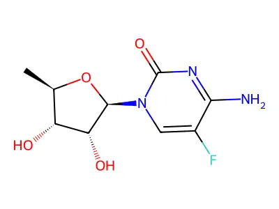 5-Fluoro-2'-deoxycytidine structure