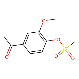 甲磺酸4-乙酰基-2-甲氧基苯酯 structure