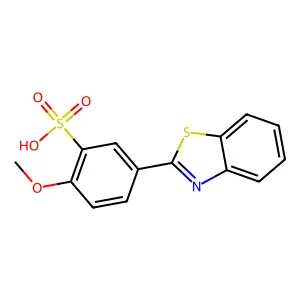 5-(1,3-Benzothiazol-2-yl)-2-methoxybenzenesulfonic acid structure