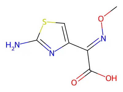 2-(2-Aminothiazol-4-yl)-2-(methoxyimino)acetic acid structure