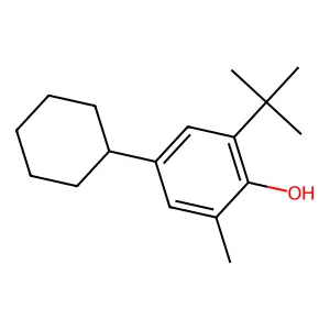 Phenol, 4-cyclohexyl-2-(1,1-dimethylethyl)-6-methyl- structure