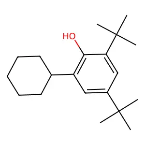 Phenol, 2-cyclohexyl-4,6-bis(1,1-dimethylethyl)- structure
