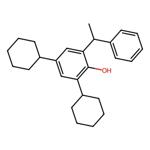 Phenol, 2,4-dicyclohexyl-6-(1-phenylethyl)- structure