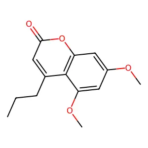 5,7-Dimethoxy-4-propyl-chromen-2-one structure