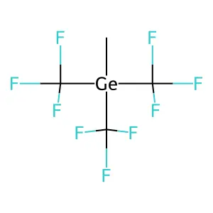 Methyltris(trifluoromethyl)germane structure