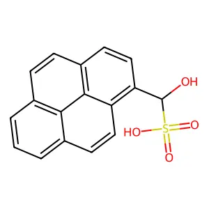 Hydroxy-pyren-1-YL-methanesulfonic acid structure
