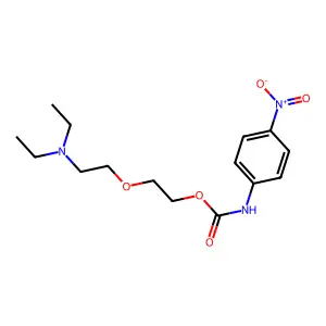 2-[2-(Diethylamino)ethoxy]ethyl (4-nitrophenyl)carbamate structure