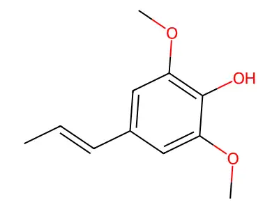 2,6-Dimethoxy-4-propenylphenol,(E)- structure