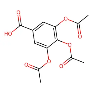 3,4,5-三(乙酰氧基)苯甲酸 structure