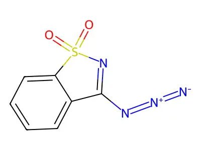 3-Azido-1,2-benzothiazole 1,1-dioxide structure