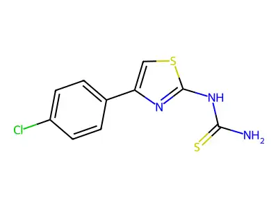 N-[4-(4-Chlorophenyl)-1,3-thiazol-2-yl]thiourea structure