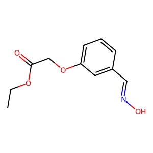 Ethyl 2-[3-(hydroxyiminomethyl)phenoxy]acetate structure