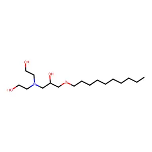 2-Propanol, 1-[bis(2-hydroxyethyl)amino]-3-(decyloxy)- structure