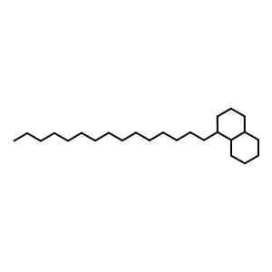 Naphthalene, decahydro-1-pentadecyl- structure