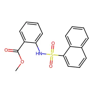 Methyl 2-[(1-naphthylsulfonyl)amino]benzoate structure
