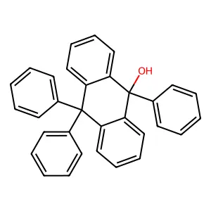 9,10,10-Triphenylanthracen-9-ol structure
