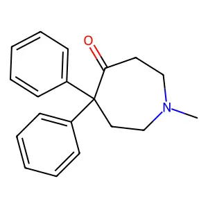 1-Methyl-5,5-diphenylazepan-4-one structure