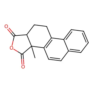 3a-Methyl-3a,10,11,11a-tetrahydrophenanthro[1,2-c]furan-1,3-dione structure
