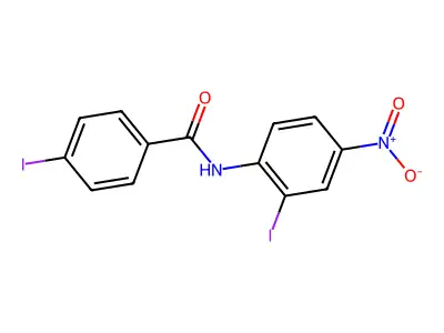 4-iodo-N-(2-iodo-4-nitrophenyl)benzamide structure