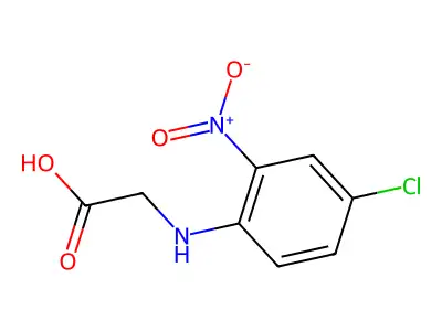 2-[(4-Chloro-2-nitrophenyl)amino]acetic acid structure