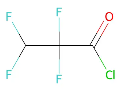 2,2,3,3-Tetrafluoropropanoyl chloride structure