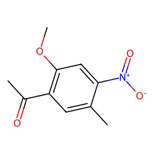1-(2-Methoxy-5-methyl-4-nitrophenyl)ethanone structure