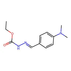 ethyl N-[(4-dimethylaminophenyl)methylideneamino]carbamate structure