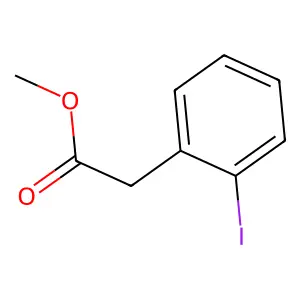 Methyl 2-(2-iodophenyl)acetate structure