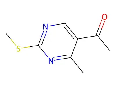 1-(4-Methyl-2-(methylthio)pyrimidin-5-yl)ethanone structure