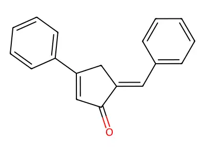 5-Benzylidene-3-phenylcyclopent-2-en-1-one structure