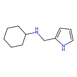 N-(1H-pyrrol-2-ylmethyl)cyclohexanamine structure