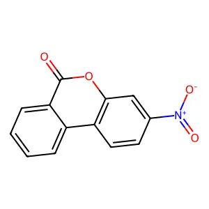 3-Nitro-6H-dibenzo(b,d)pyran-6-one structure