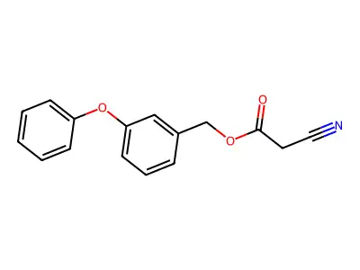 (3-Phenoxyphenyl)methyl 2-cyanoacetate structure