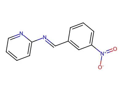 2-(3-Nitrobenzylideneamino)pyridine structure