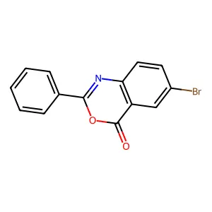 6-bromo-2-phenyl-4H-benzo[d][1,3]oxazin-4-one structure