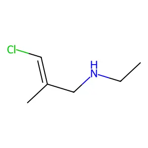 3-氯-N-乙基-2-甲基-2-丙烯-1-胺 structure