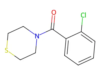 (2-Chlorophenyl)(1,4-thiazinan-4-yl)methanone structure
