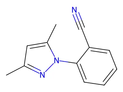 2-(3,5-dimethyl-1H-pyrazol-1-yl)benzonitrile structure