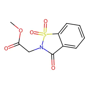 糖精N-(2-乙酸甲酯) structure