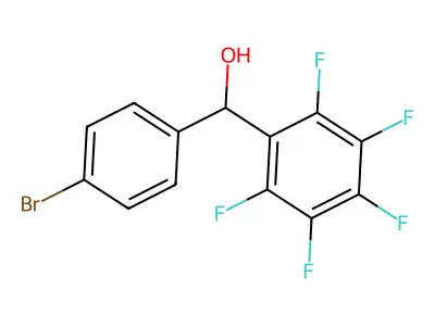 (4-Bromo-phenyl)-(2,3,4,5,6-pentafluoro-phenyl)-methanol structure